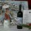 Santa in Fishtown painting by Rozanne Priebe and Red House Red from Black Star Farms