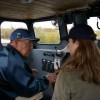 Bud aboard the Joy with FPS exec. director Amanda Holmes.