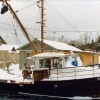 Argo, based in Fishtown, was used as part of Michigan Sea Grant search in commercial fishing techniques. Courtesy of Glenn Garthe. 