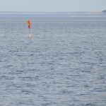 Marker buoy of the first net to be lifted.