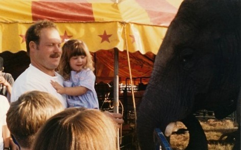 Tara with her father, Kenneth "Chopper" Novak