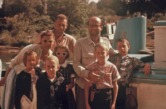 Craig Miller (far right) in a ca. 1950 photo taken in Fishtown. Children: Sherry Drybrough Langston, Lynne Heiligman Alexander, and Richard, David and Craig Miller; Adults: Betty and Al Heiligman and Robert Miller.